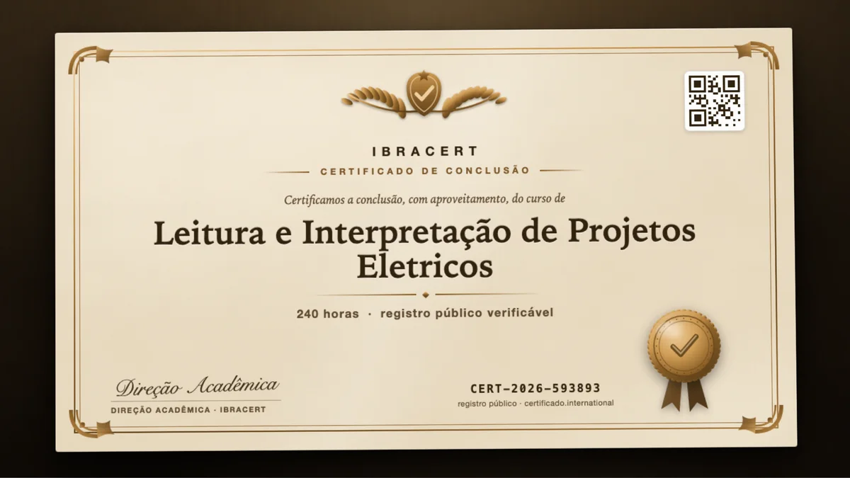 Capa do curso Leitura e Interpretação de Projetos Eletricos