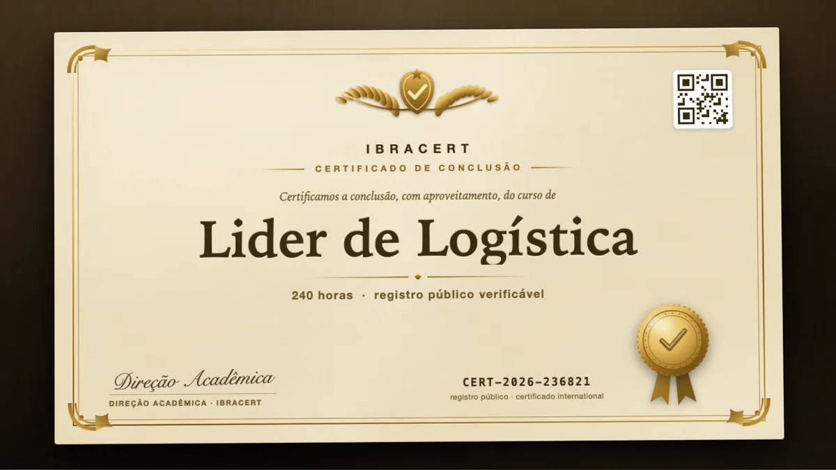 Capa do curso Lider de Logística