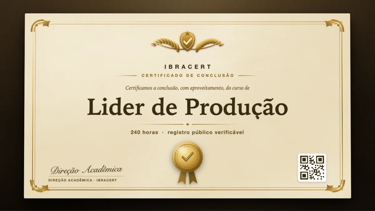 Capa do curso Lider de Produção