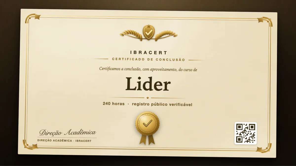 Capa do curso Lider
