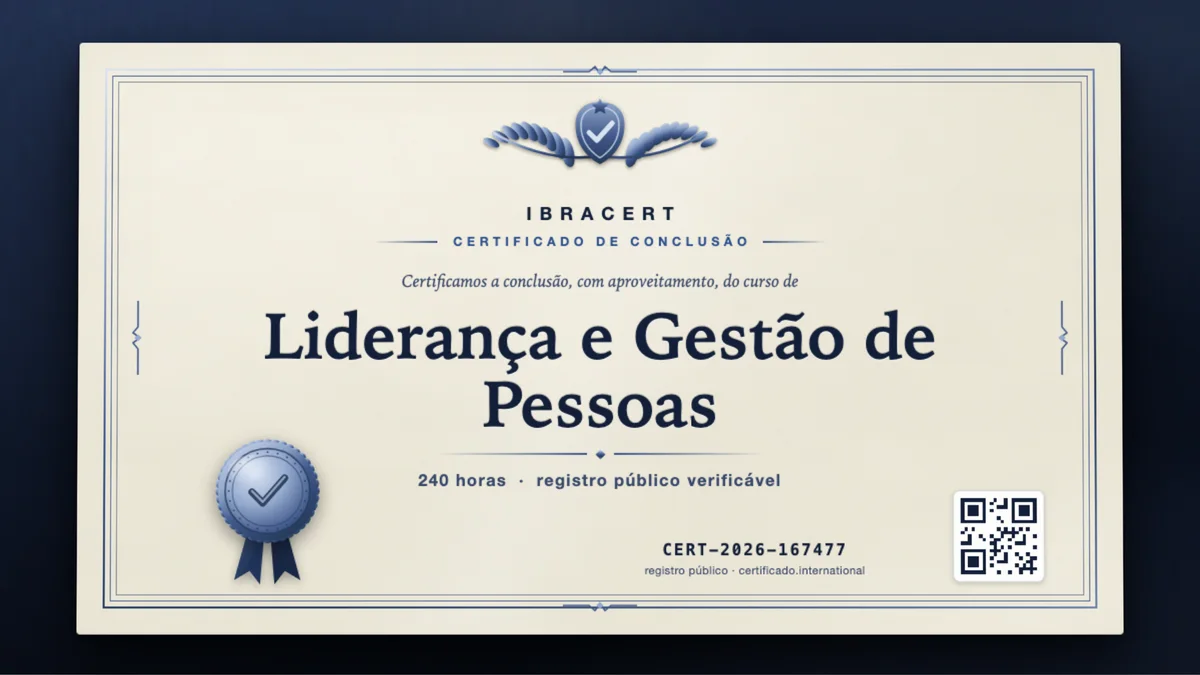 Capa do curso Liderança e Gestão de Pessoas
