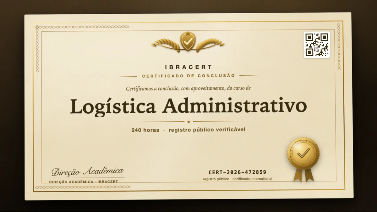 Capa do curso Logística Administrativo