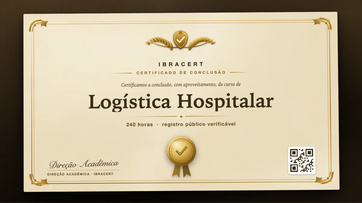 Capa do curso Logística Hospitalar