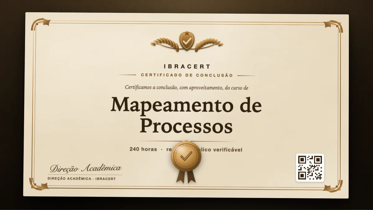 Capa do curso Mapeamento de Processos