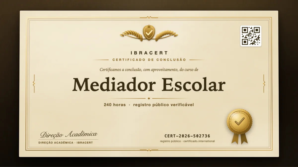 Capa do curso Mediador Escolar