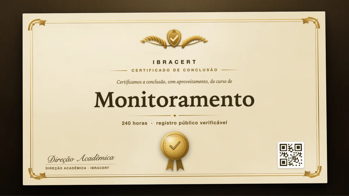 Capa do curso Monitoramento