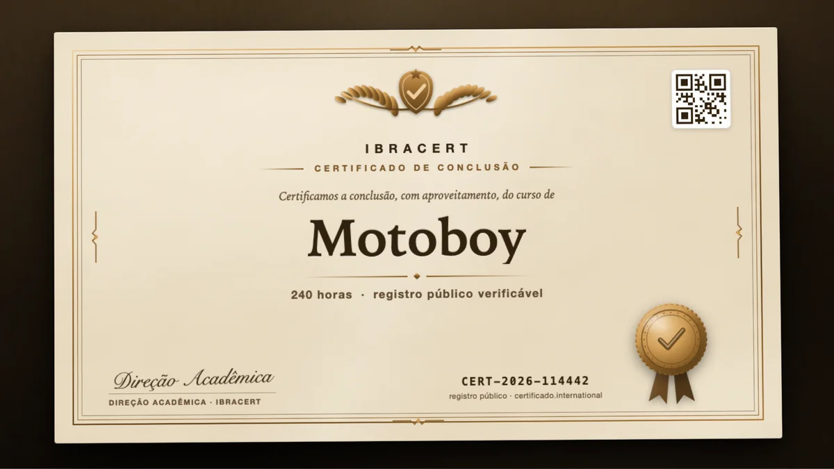 Capa do curso Motoboy