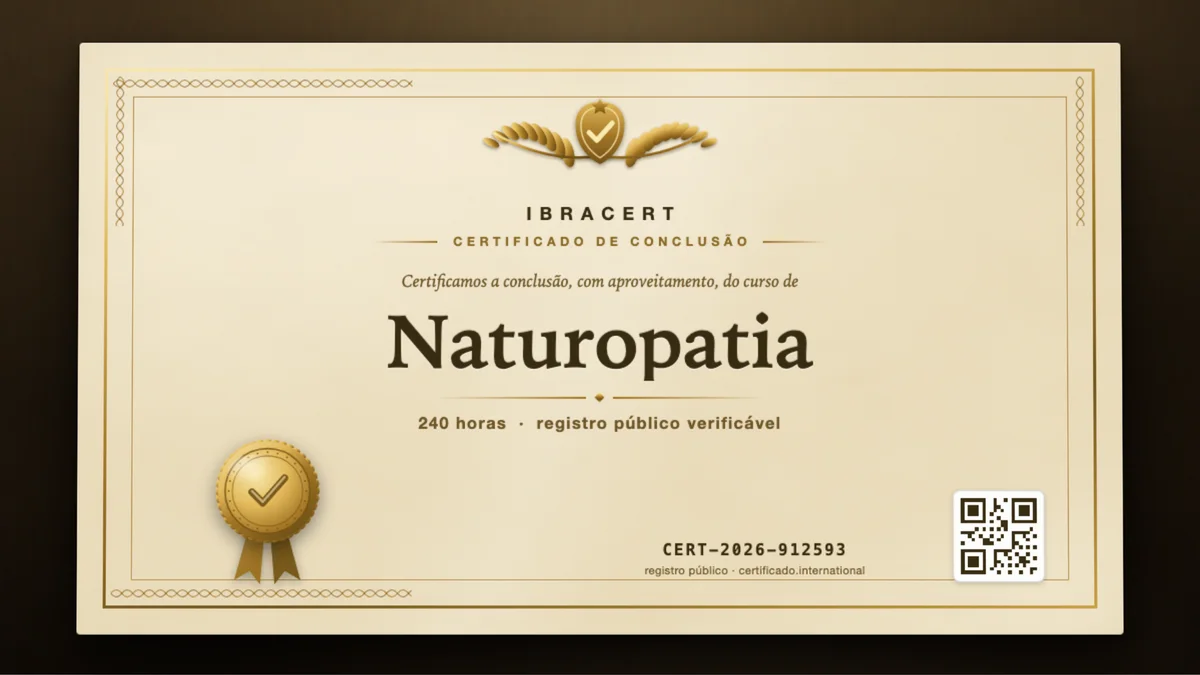 Capa do curso Naturopatia