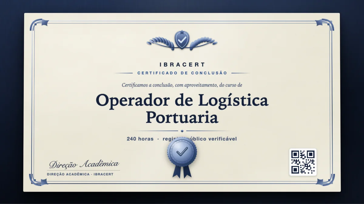 Capa do curso Operador de Logística Portuaria
