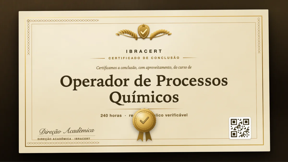 Capa do curso Operador de Processos Químicos