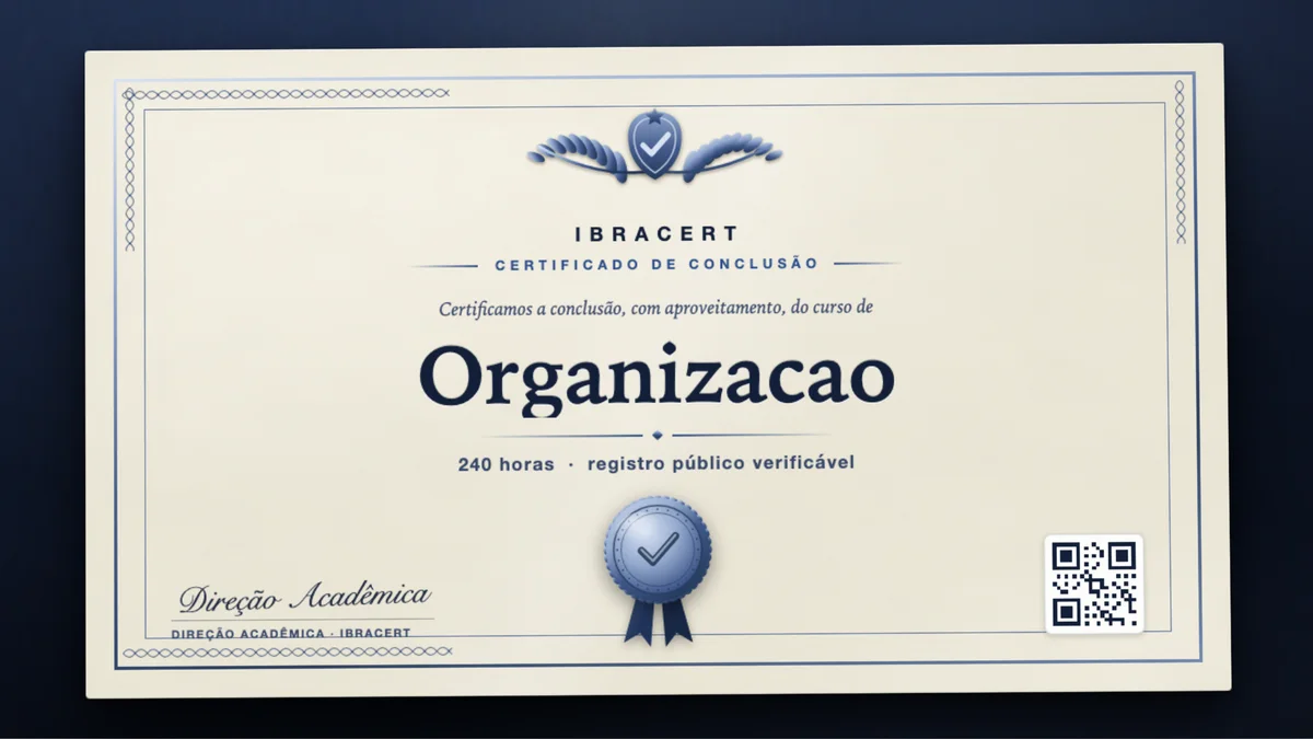 Capa do curso Organizacao