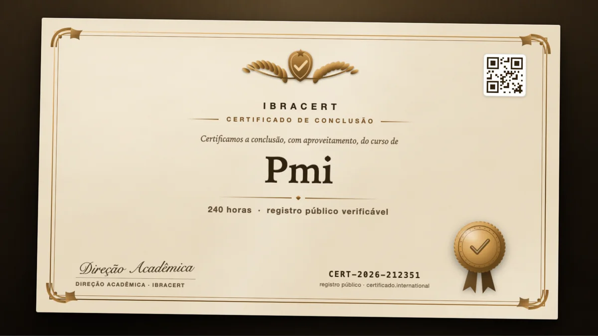 Capa do curso Pmi