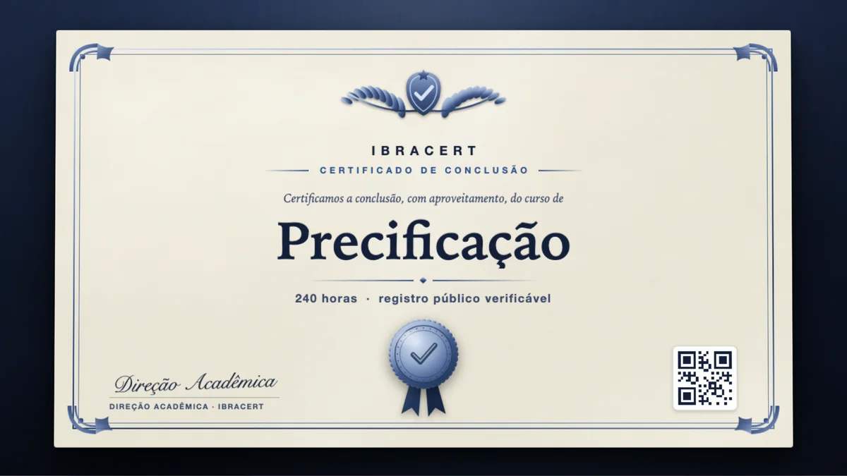 Capa do curso Precificação