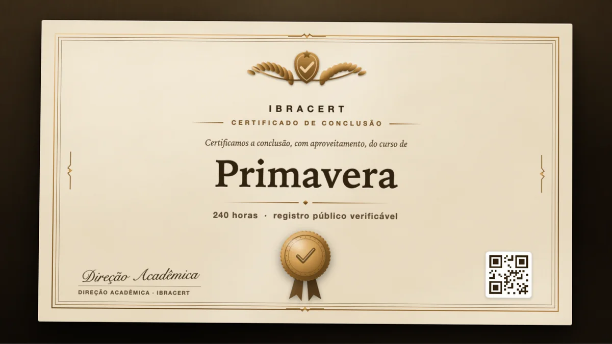 Capa do curso Primavera