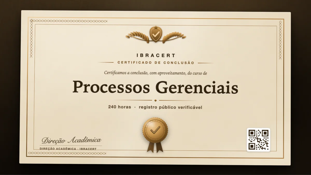 Capa do curso Processos Gerenciais