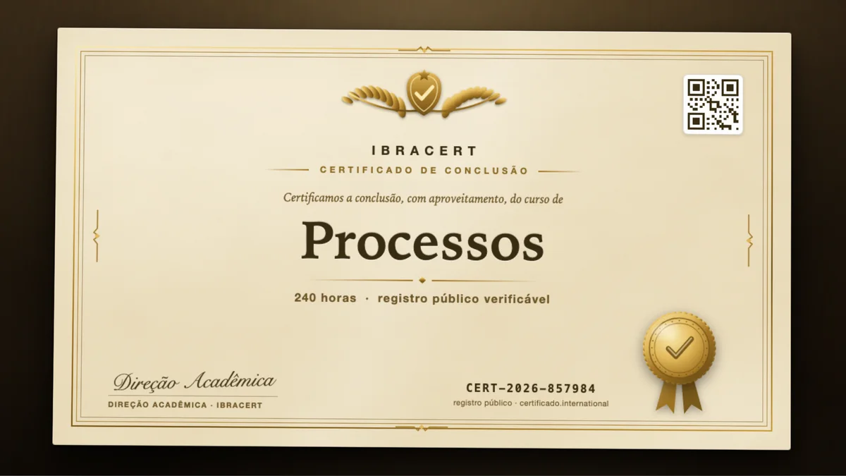 Capa do curso Processos