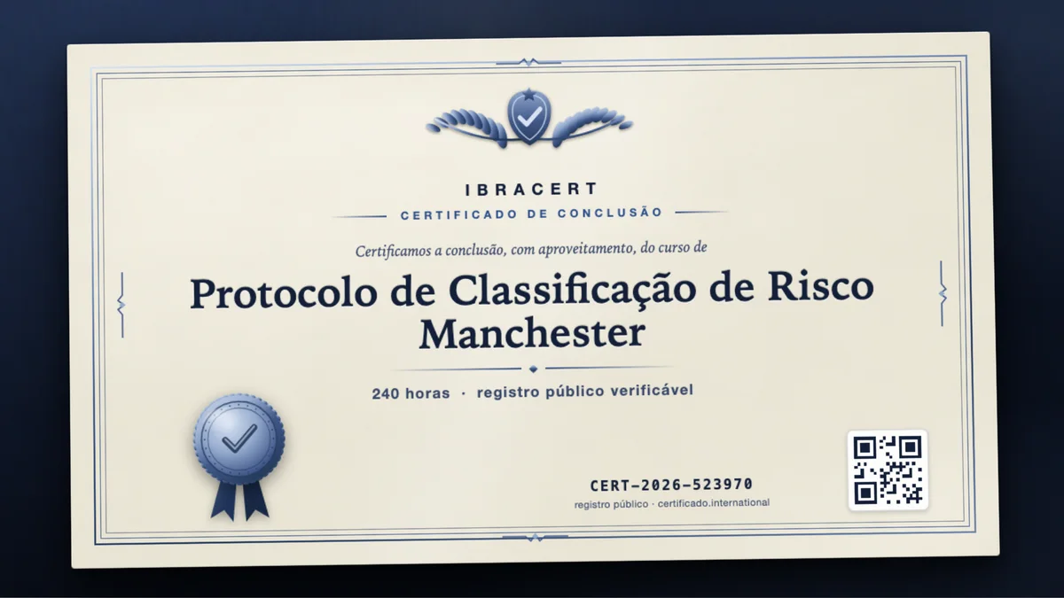 Capa do curso Protocolo de Classificação de Risco Manchester