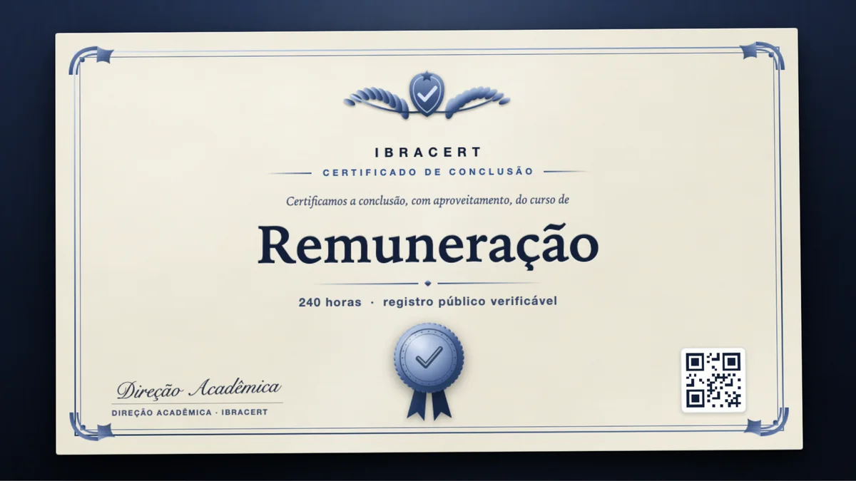 Capa do curso Remuneração