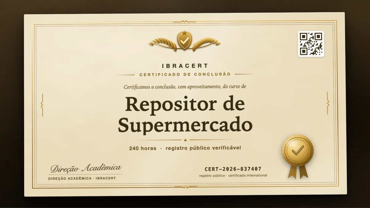 Capa do curso Repositor de Supermercado