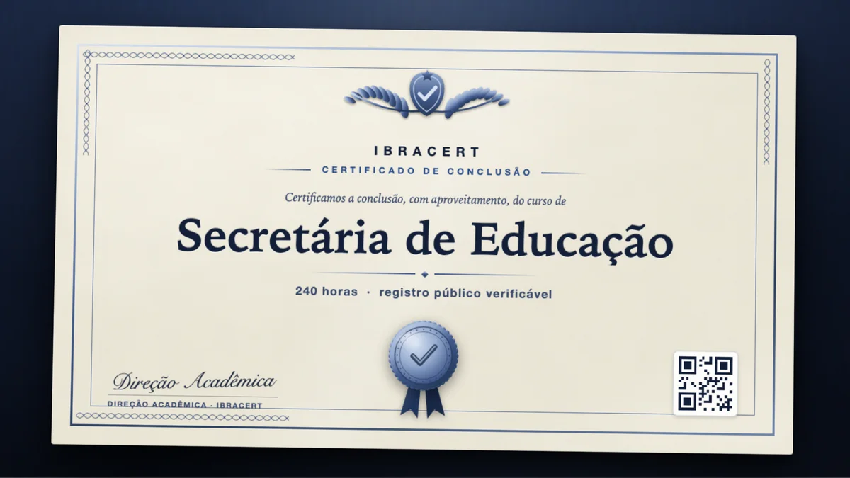 Capa do curso Secretária de Educação