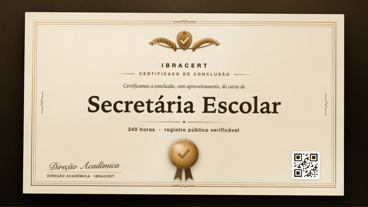 Capa do curso Secretária Escolar