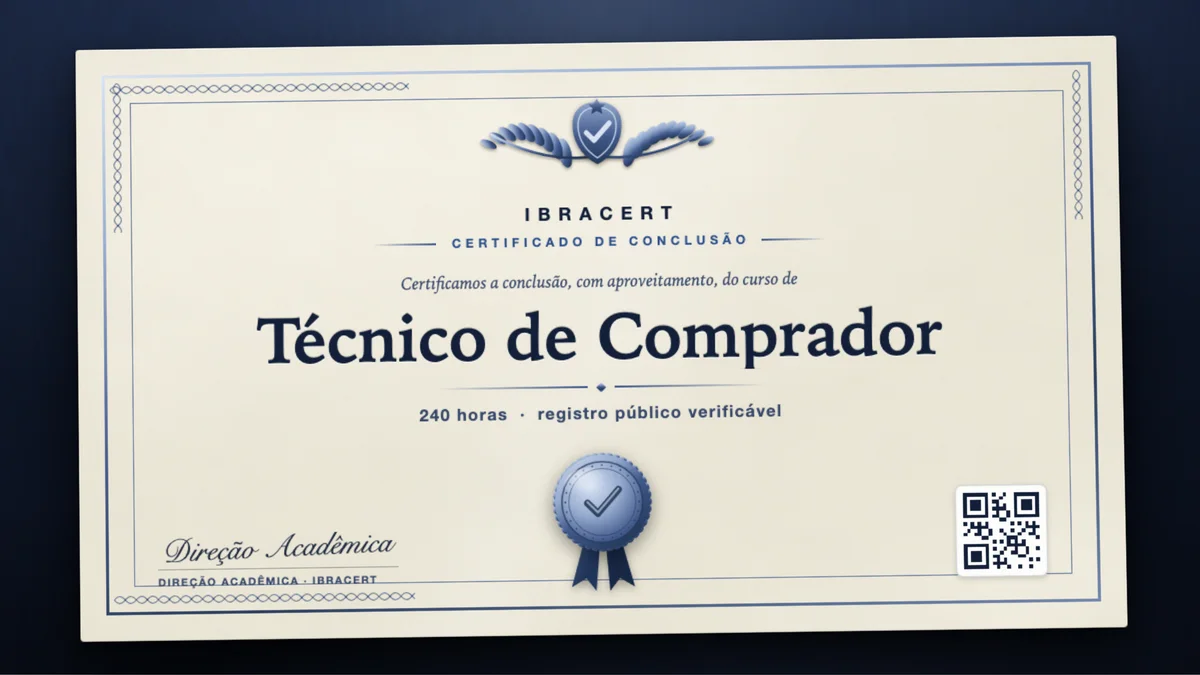 Capa do curso Técnico de Comprador