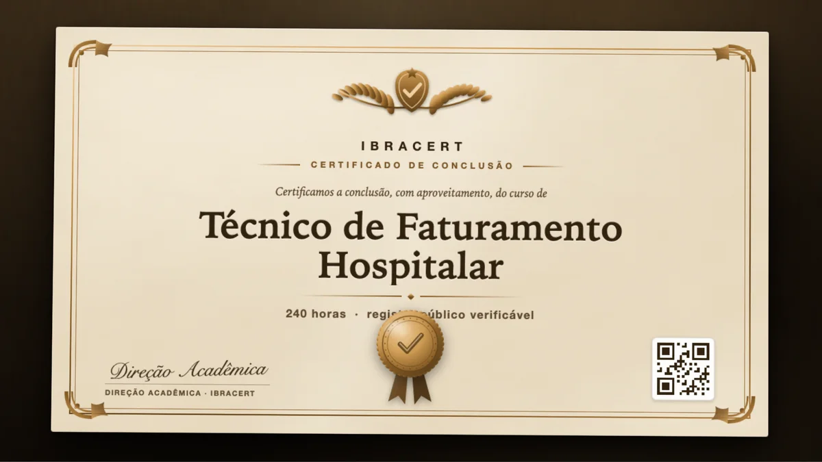 Capa do curso Técnico de Faturamento Hospitalar
