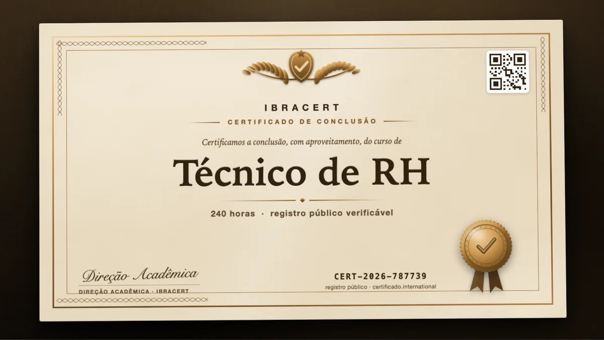 Capa do curso Técnico de RH