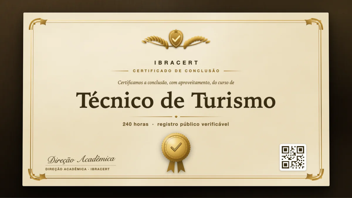 Capa do curso Técnico de Turismo