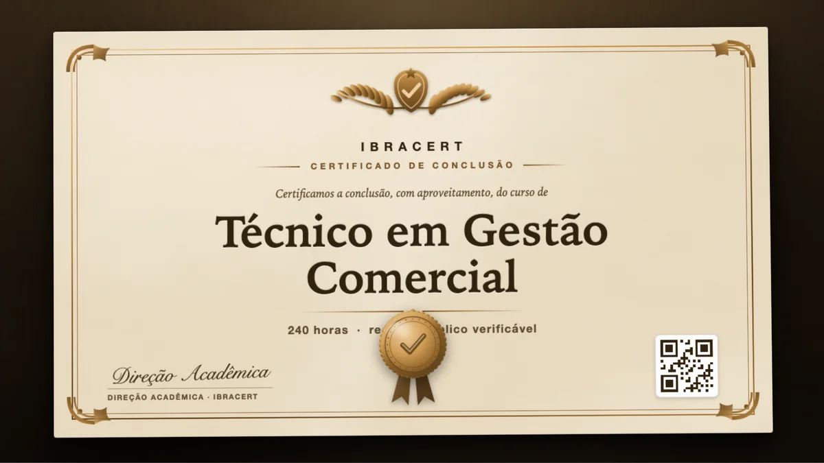 Capa do curso Técnico em Gestão Comercial
