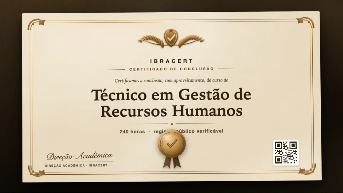Capa do curso Técnico em Gestão de Recursos Humanos
