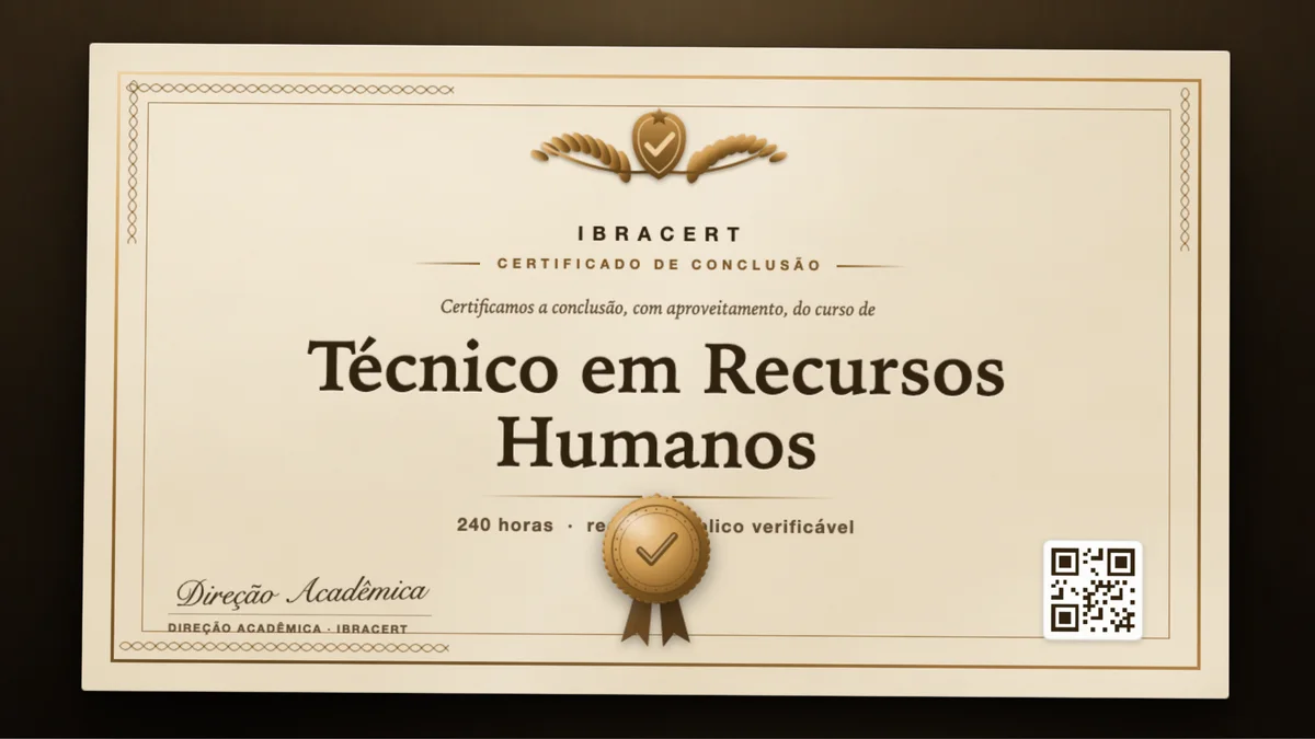 Capa do curso Técnico em Recursos Humanos