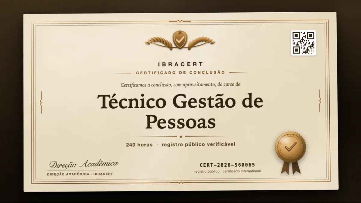 Capa do curso Técnico Gestão de Pessoas
