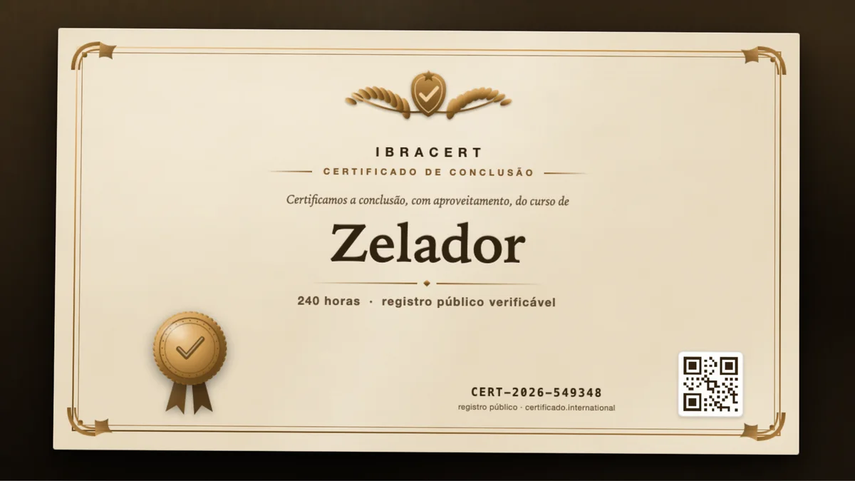 Capa do curso Zelador