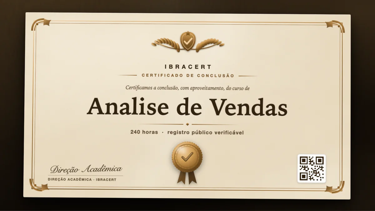 Capa do curso Analise de Vendas