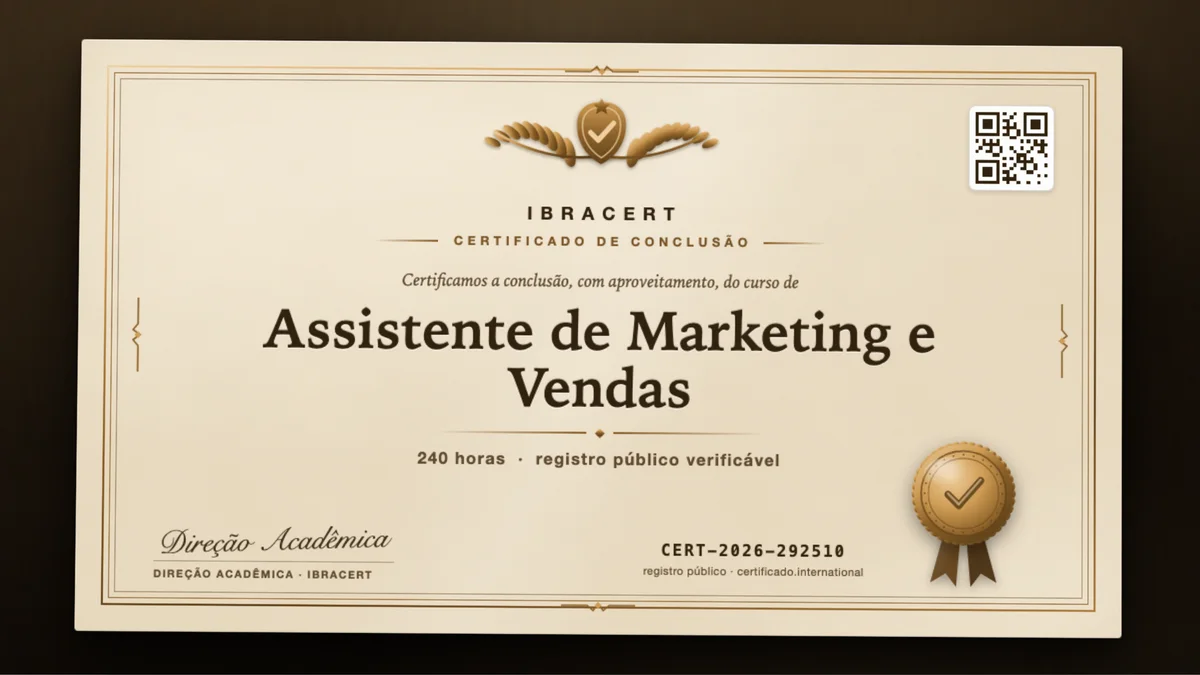 Capa do curso Assistente de Marketing e Vendas