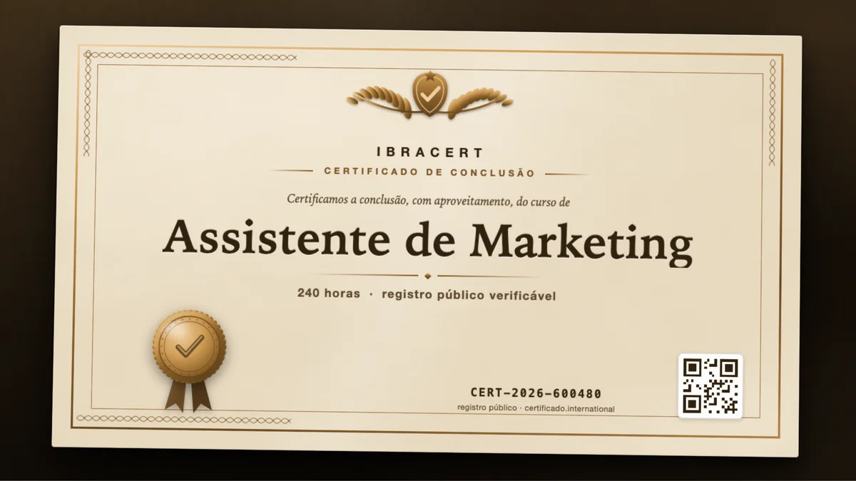 Capa do curso Assistente de Marketing