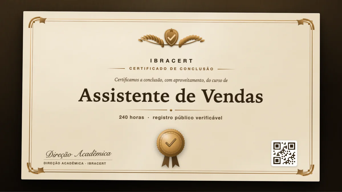 Capa do curso Assistente de Vendas