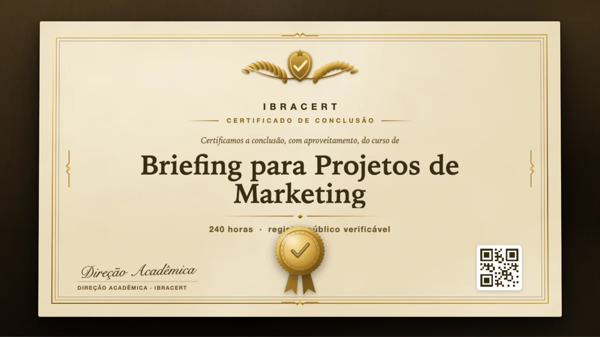 Capa do curso Briefing para Projetos de Marketing