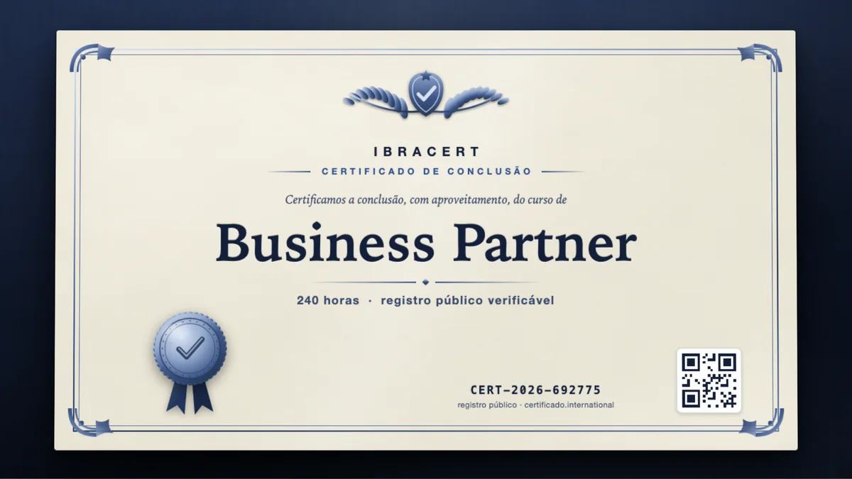 Capa do curso Business Partner
