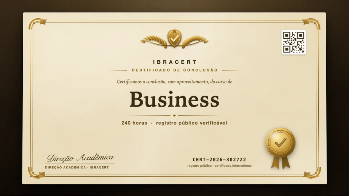 Capa do curso Business