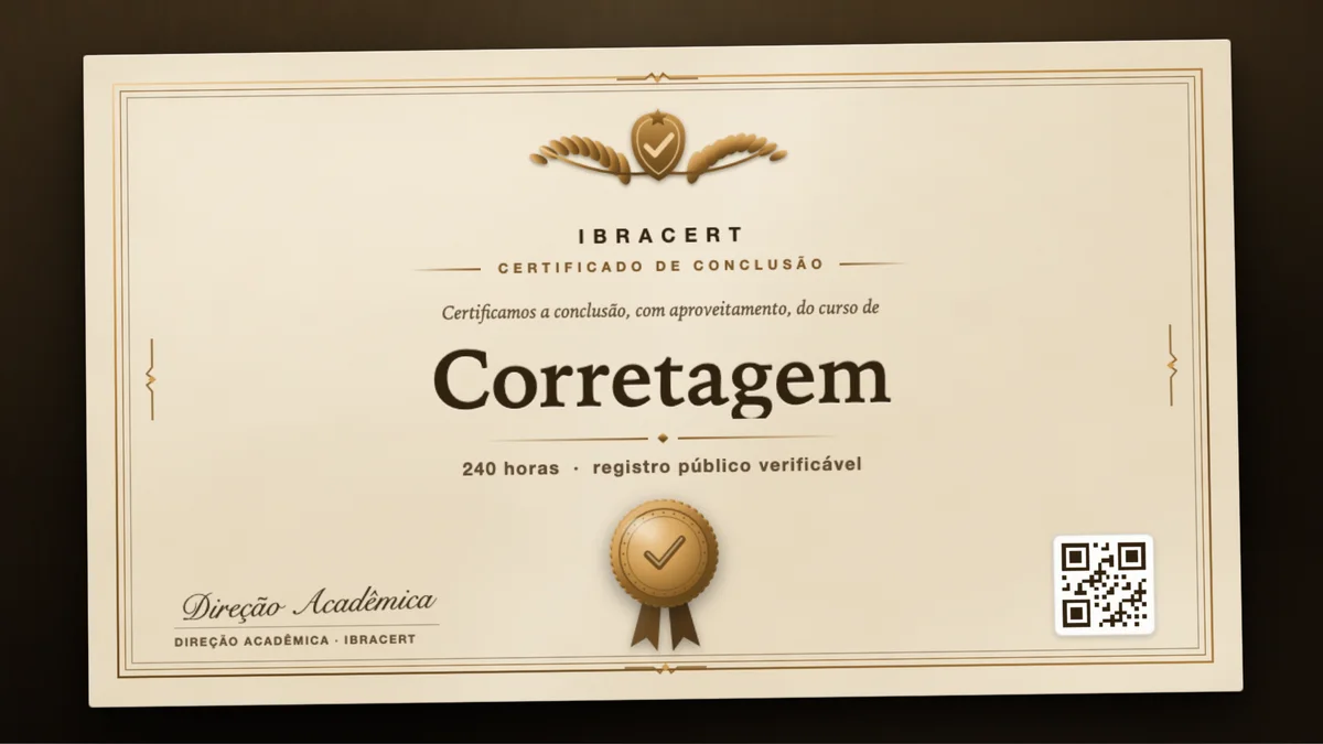 Capa do curso Corretagem
