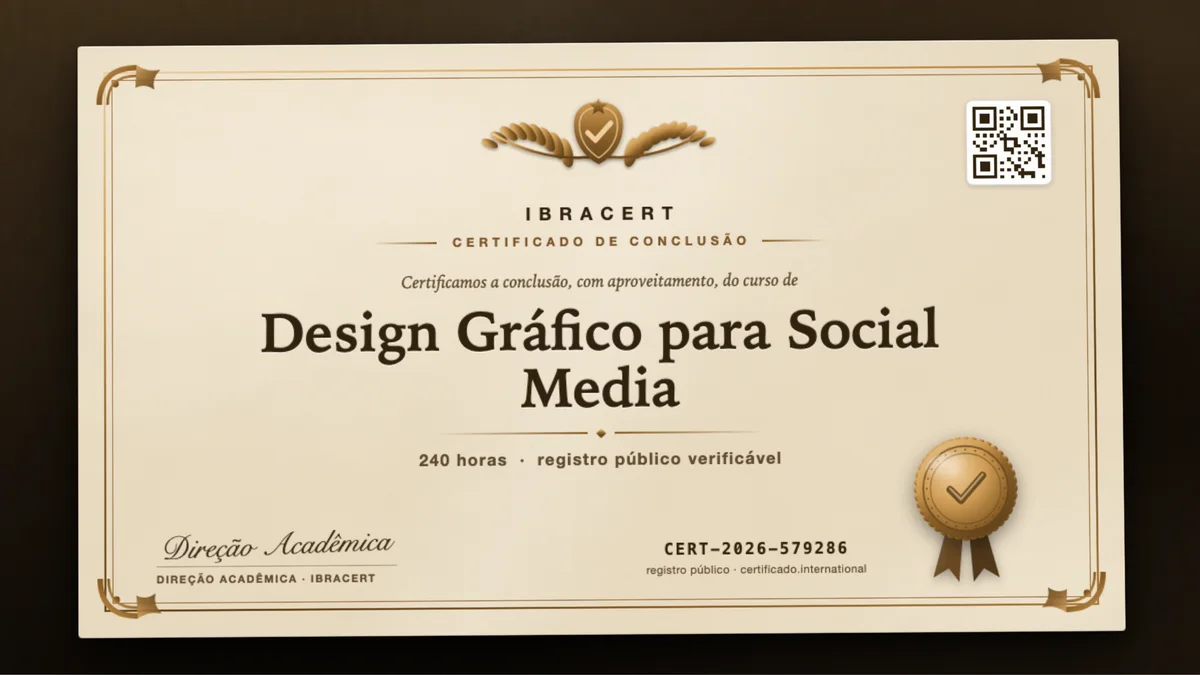 Capa do curso Design Gráfico para Social Media