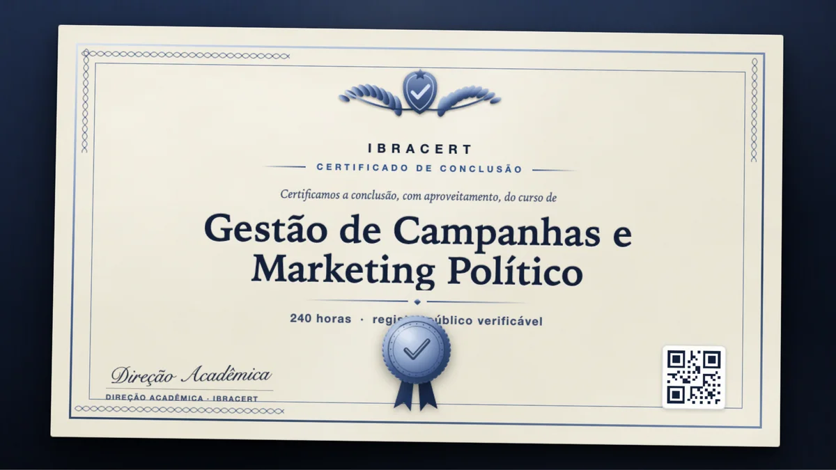 Capa do curso Gestão de Campanhas e Marketing Político
