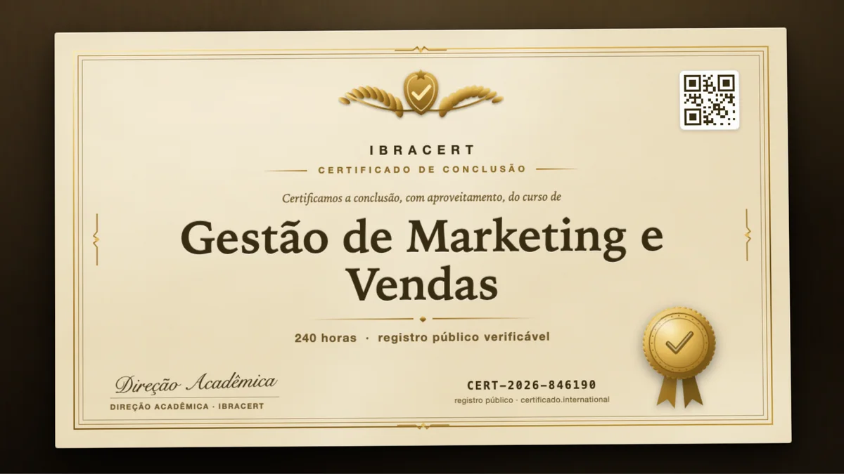 Capa do curso Gestão de Marketing e Vendas