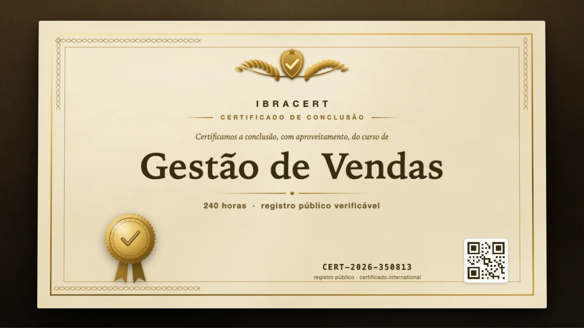 Capa do curso Gestão de Vendas