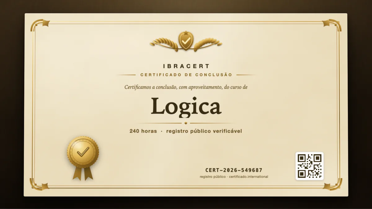 Capa do curso Logica
