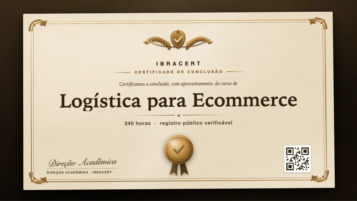 Capa do curso Logística para Ecommerce