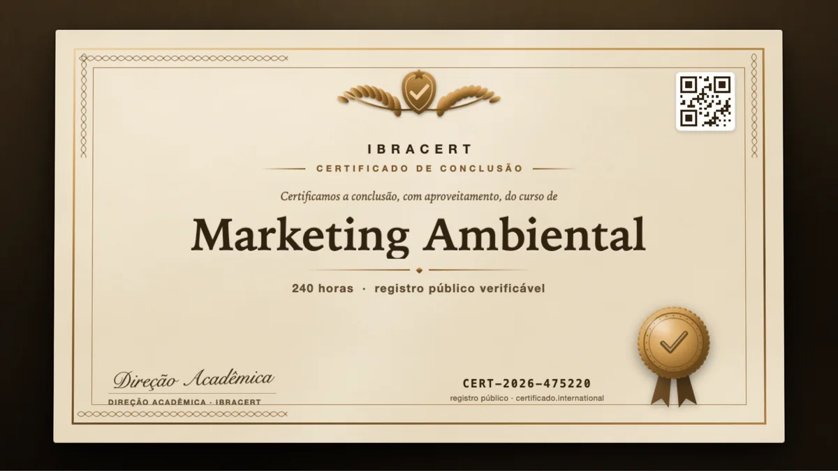 Capa do curso Marketing Ambiental