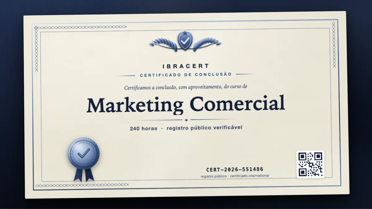 Capa do curso Marketing Comercial